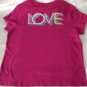 Victoria's Secret Glitter Baby Tee - Medium